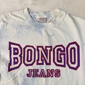 Vintage BONGO Jeans Spell Out Shirt Mens Medium Tie Dye Gene Montesano USA 90s